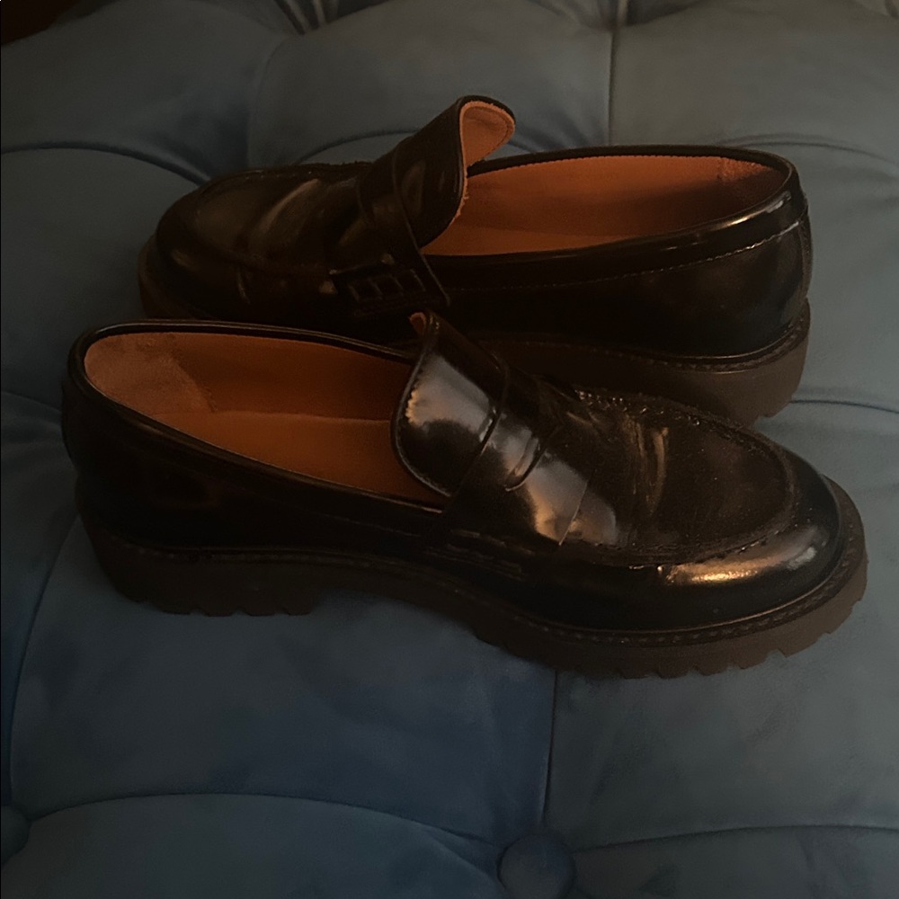 Thursday Boot Company Glossy Black Loafers - Picture 6 of 7